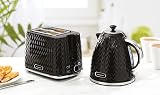 Daewoo Argyle 2 Slice Toaster Defrost Reheat Browning 7 Settings Black view 4