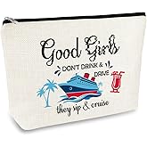 Girls Cruise Gift Cruise Trip Vacation Gift Travel Cosmetic Bag Funny Girls Weekend Gifts Makeup Toiletry Bag Cruise Beach Lovers Summer Gift for Bestie Sister Friends Birthday Graduation Gift