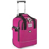 17x13x8 Inches JetBlue Airlines Rolling Personal Item Underseat Travel Bag - Suitable for Major Airlines including Spirit, Jetblue and Frontier- Duffel Bag Design (Purple, 17x13x8 Inches)