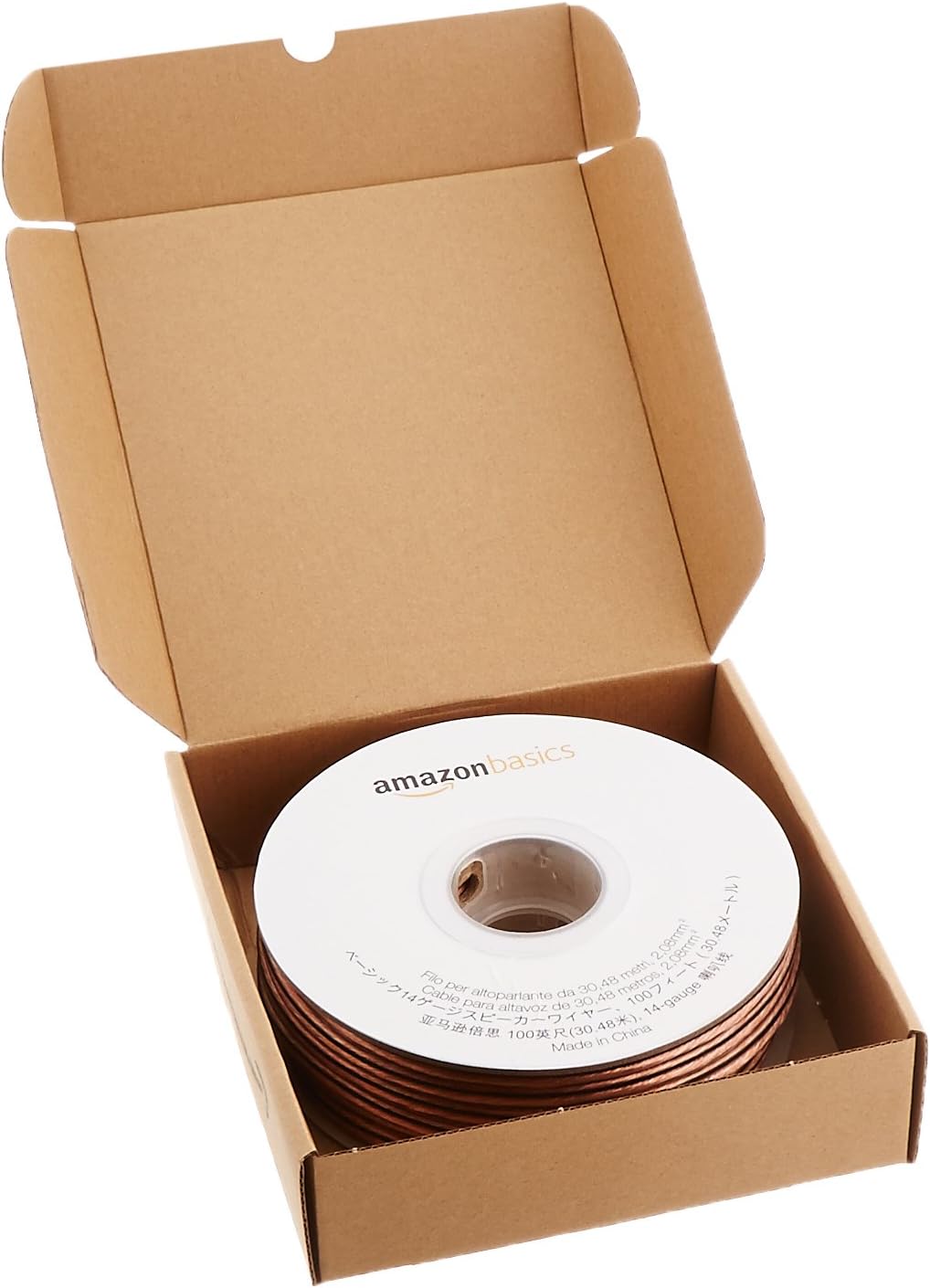 Basics 14-Gauge Audio Stereo Speaker Wire Cable - 100 Feet: Electronics