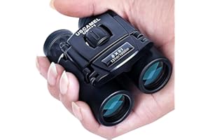 USCAMEL Binoculars for Adults and Kids 8×21 High Powered Compact Binoculars BAK4 Prism Easy Focus Waterproof Small Binoculars for Bird Watching Outdoor Hunting Travel (Black)