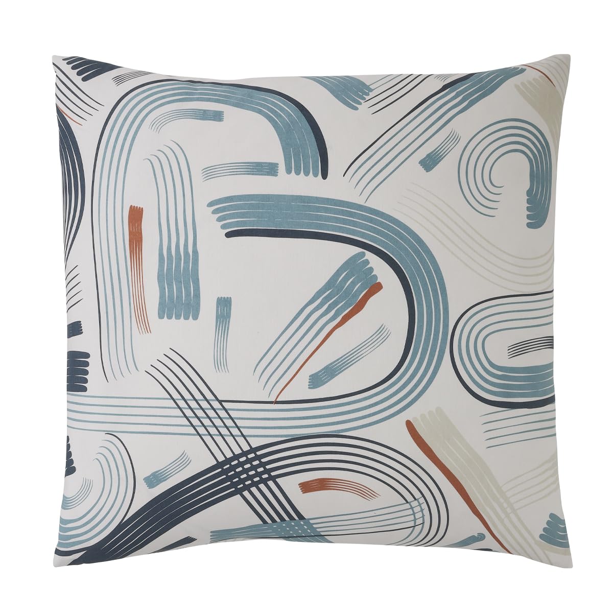 Origin Printed cotton pillowcase, Made in France, GABIN, 63 x 63 cm