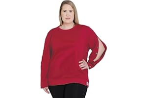 Wear 2 Conquer Plus Size Dialysis Shirt for Women | Long Sleeve Arm Port Access Top | Soft Cotton Adaptive Clothing