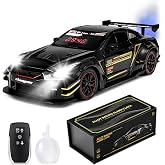 WOTOYS Car Loud Alarm Clock for Heavy Sleepers Adults with Engine Sound | Hypercar Model Digital LED, Exhaust Mist &amp; Light Effects, Interactive Pull Back Race Car
