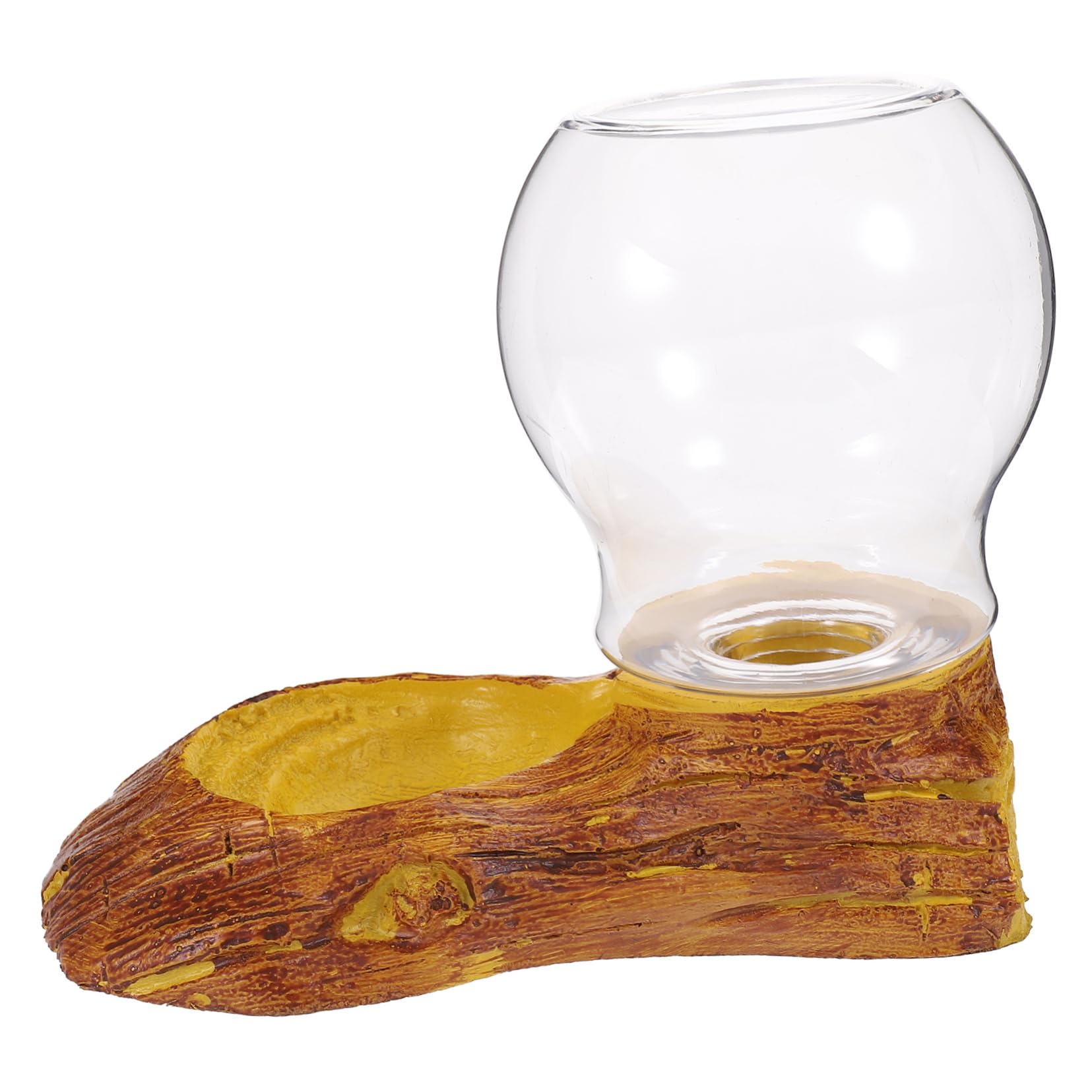 Milisten 2pcs Turtle Waterer Lizard Waterer Bearded Dragon Water Bowl Leopard Gecko Supplies Reptile Water Leopard Decor Automatic Drinking Fountain Small Size Waterer Aquarium Equipment