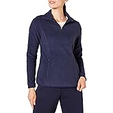 Amazon Essentials Women's Classic-Fit Long-Sleeve Quarter-Zip Polar Fleece Pullover Jacket (Available in Plus Size)