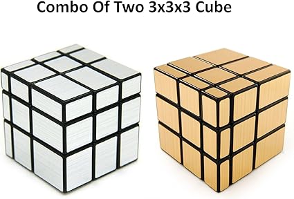Combo of 3x3x3 Multi-Dimension Guoyi Cube Puzzle Silver | 3x3x3 Multi-Dimension Guoyi Cube Puzzle Golden