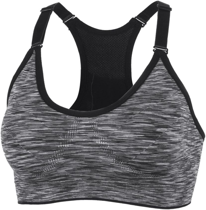 Women 1or 3 or 5 Pack Medium Support and Removable Pad Tank Top Racerback Sports Bra