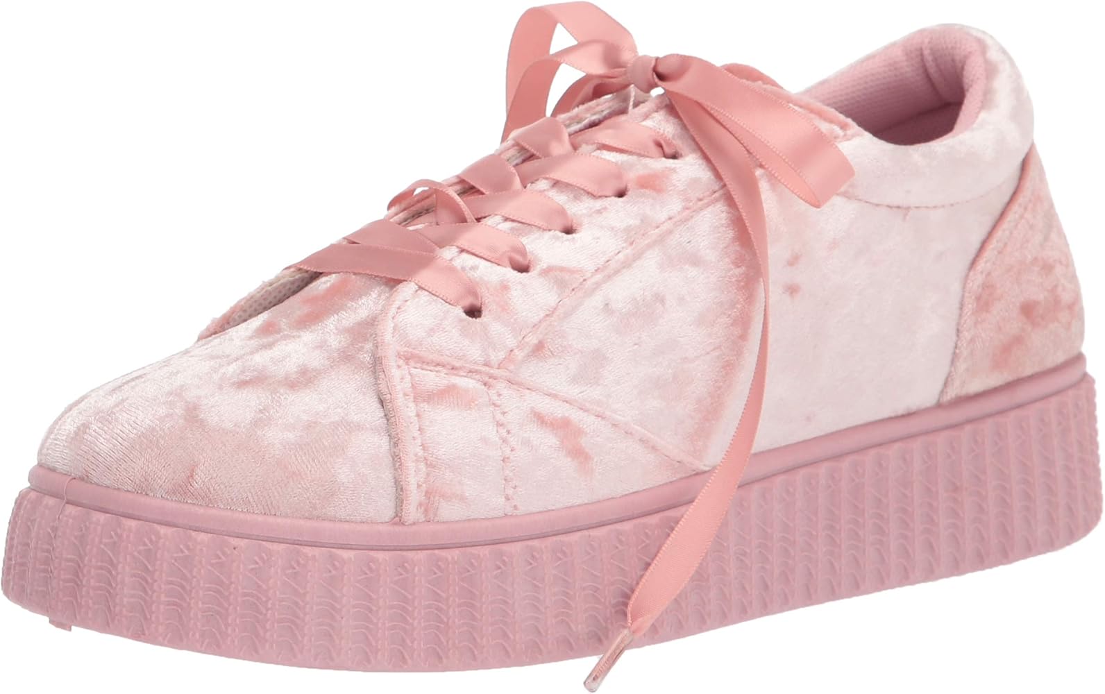velvet platform sneakers