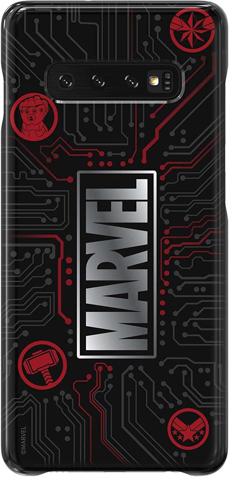 Samsung Original Marvel Smart Cover - Official Marvel Phone Case for Samsung Galaxy S10+ - Marvel Small Logo