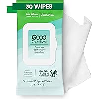 Good Clean Love Rebalance Feminine Wipes, Feels like natural moisture, Reduces Odor & a Cleansing Hygiene Product Made with A