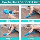 FVIZAL Sock Aid Kit for Seniors & Disabled - Easy On/Off Tool view 5