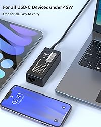 Nivjuky 45W USB C Universal Laptop Charger