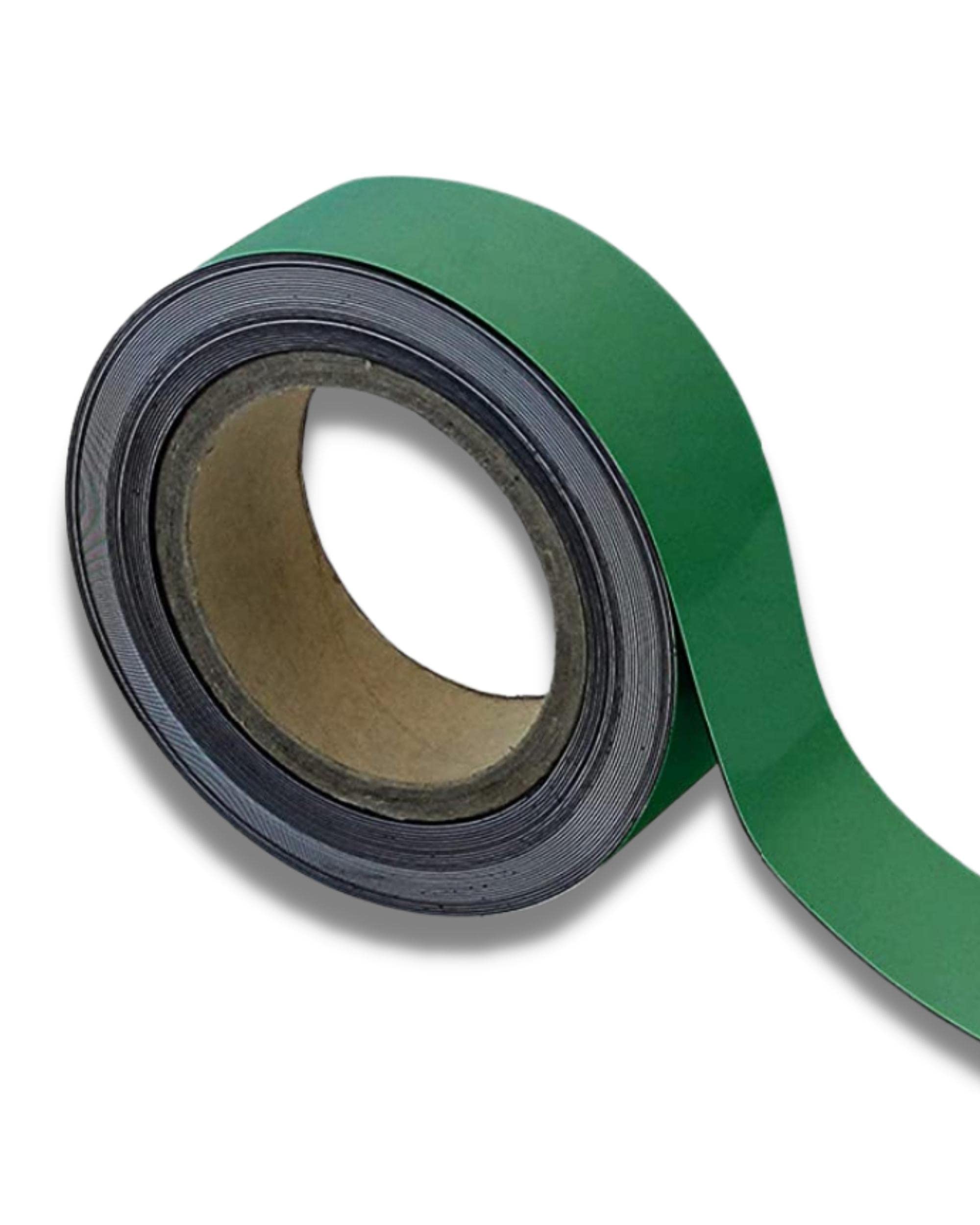 Magnetic Easy Wipe Racking Strip 40mm Wide x 10m Long - Magnetic Tape - Green