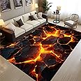 Amazon.com: Osimiccp Optical Illusion Rug for Bedroom,3'x5' Lava Rug ...