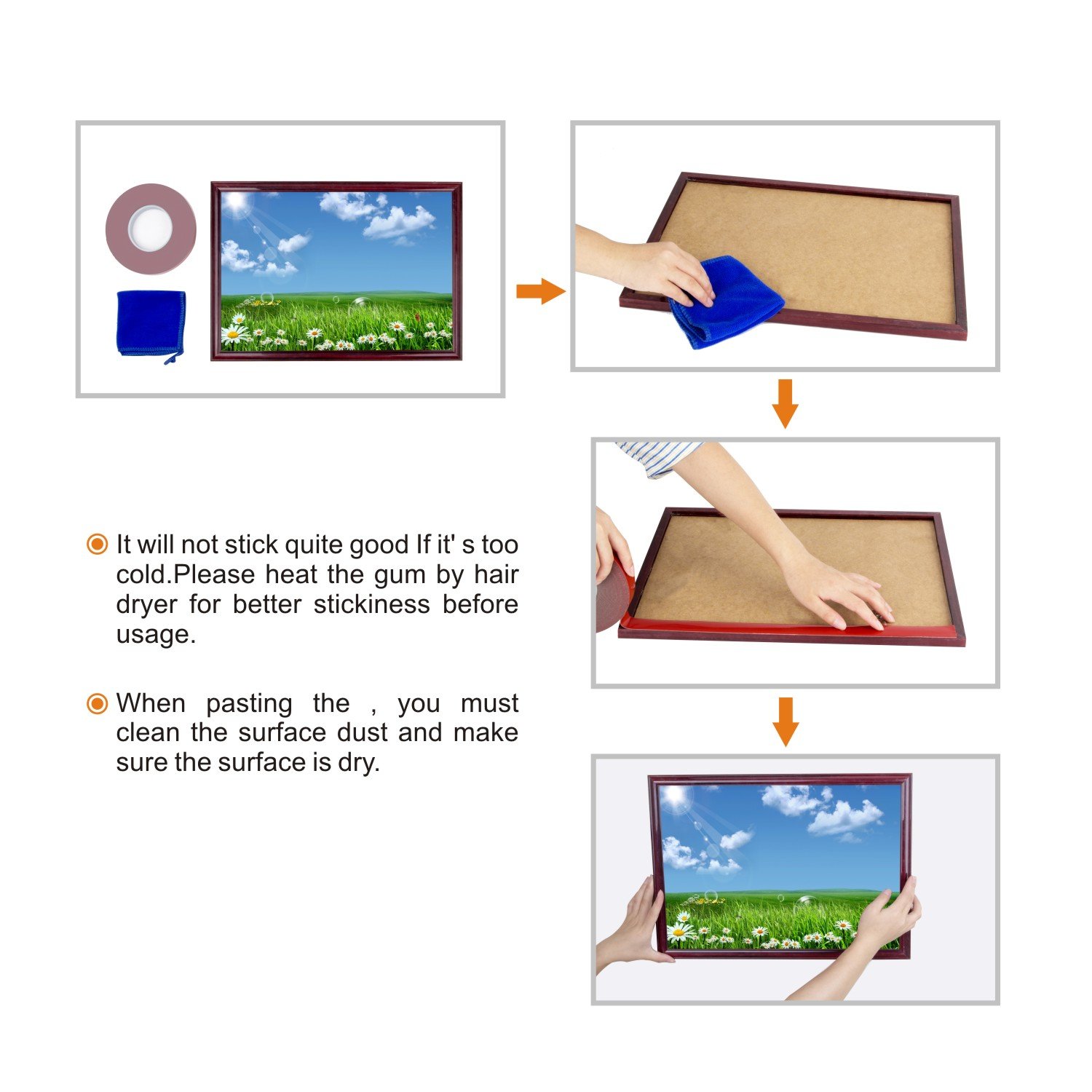 Double Sided Acrylic Heavy Duty Mounting Tape,1 Inch x 450 inch- 1mm Thickness.Removable,Gray,Tough Bonding Strength,Weatherproof