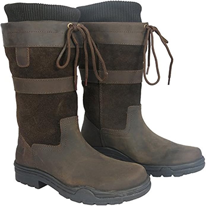 HKM Unisex's Adults 3/4 3 Quarter Short Leather Waterproof Sole Walking