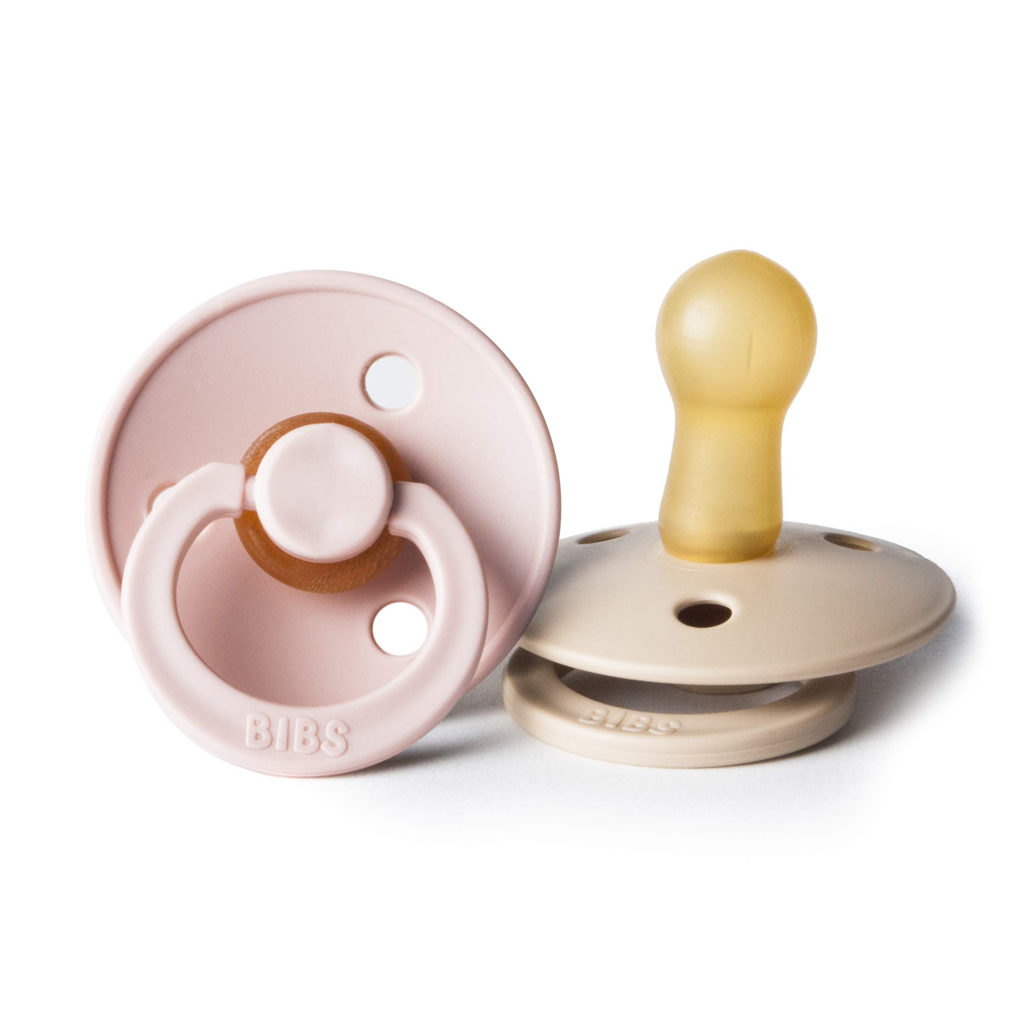 Bibs Baby Boys' BPAFree Natural Rubber Pacifier Blush/Vanilla 618