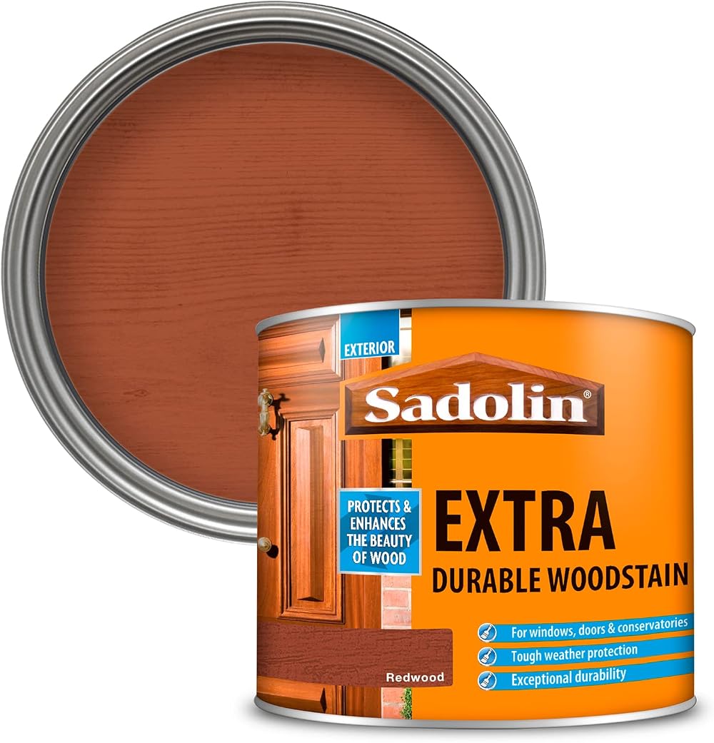 Sadolin Extra Durable Redwood Woodstain 500ml for Joinery