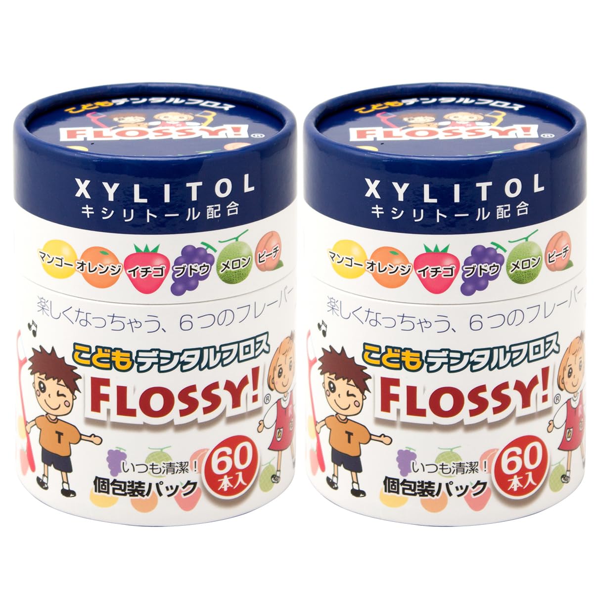 UFCサプライ こどもデンタルフロス FLOSSY! (フロッシィ) 箱入り 60本入 2個セット商品画像