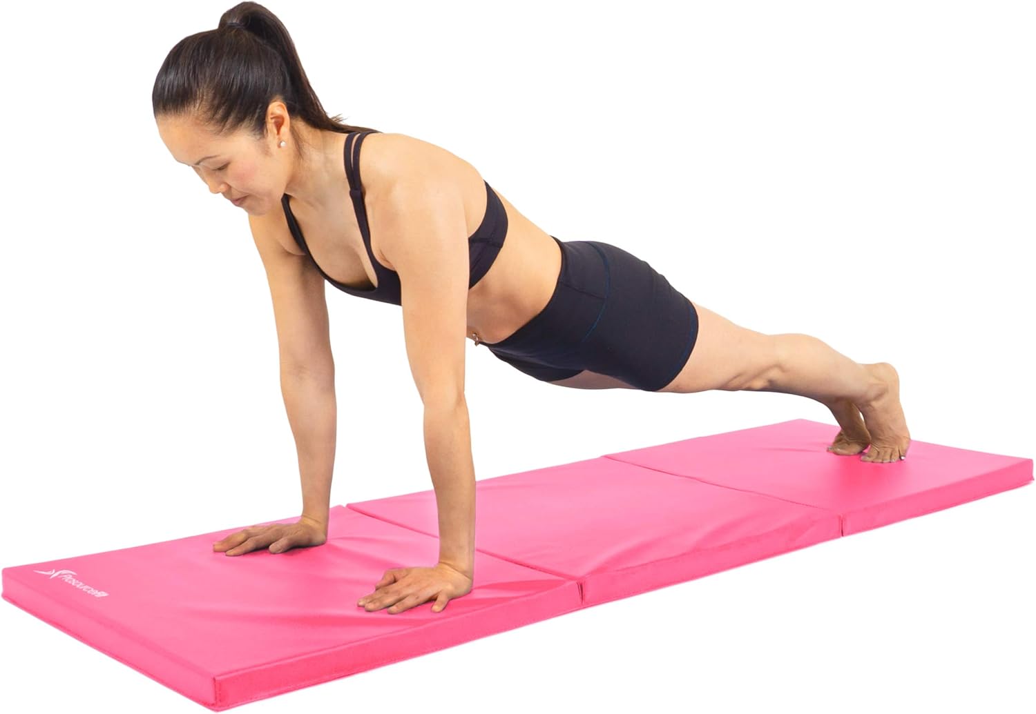 ProsourceFit Tri-Fold Folding Exercise Mat - Blue : Sports & Outdoors