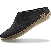 Glerups 100% quality wool mix Slipper with leather sole - Unisex Slip-on