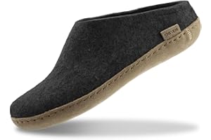Glerups 100% quality wool mix Slipper with leather sole - Unisex Slip-on