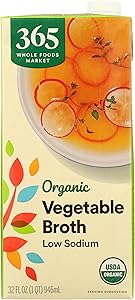 365 by Whole Foods Market, Organic Low Sodium Vegetable Broth, 32 Fl Oz