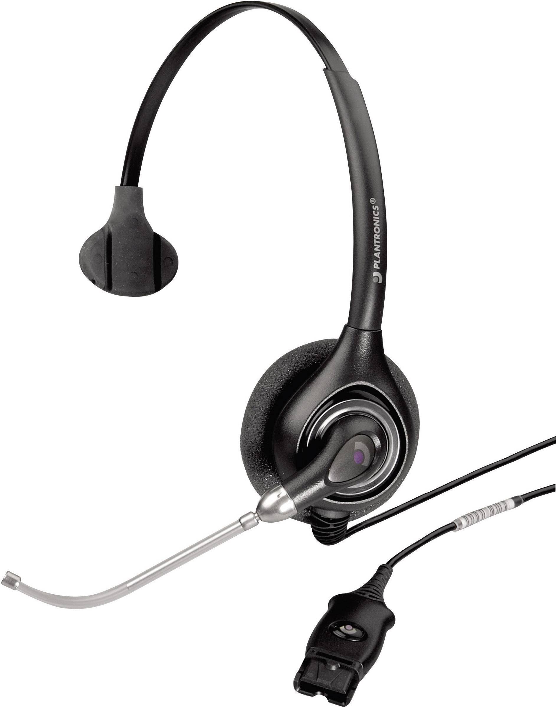 Plantronics SupraPlus HW251/A Wideband Monaural Voice Tube Headset - Black
