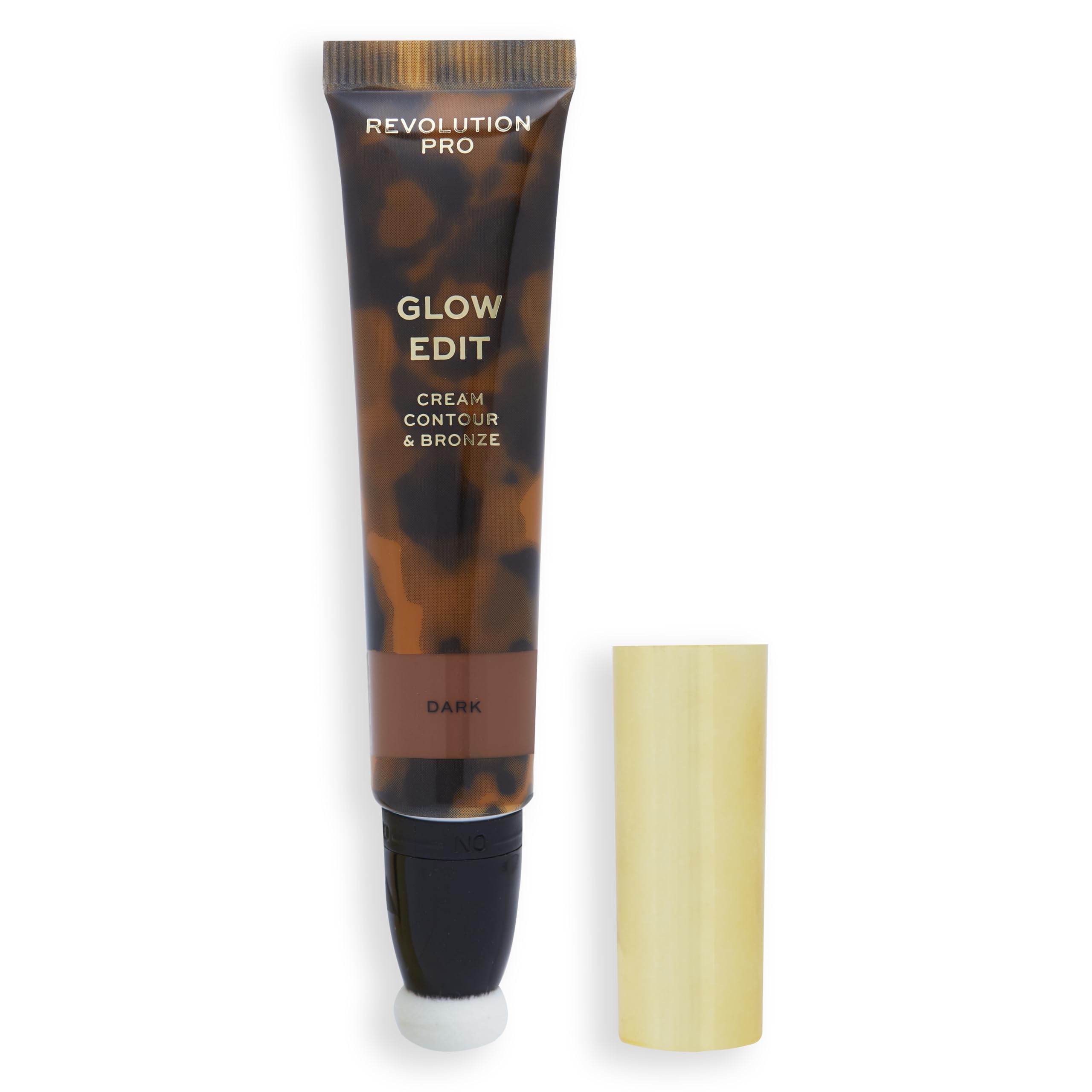Revolution Pro, Glow Edit, Cream Contour & Bronze, Face Contour Wand, Sculpts & Defines Face, Lightweight Creamy Formula, Matte Finish, Dark, 15ml