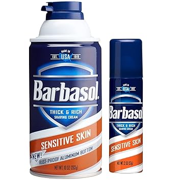 barbasol shaving cream sensitive skin
