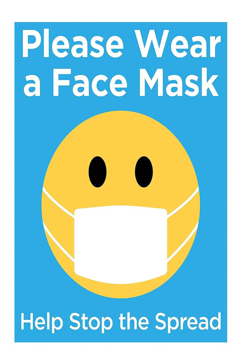 Safety Stikcer Posters On Coronavirus Covid 19 Precautions Wear a