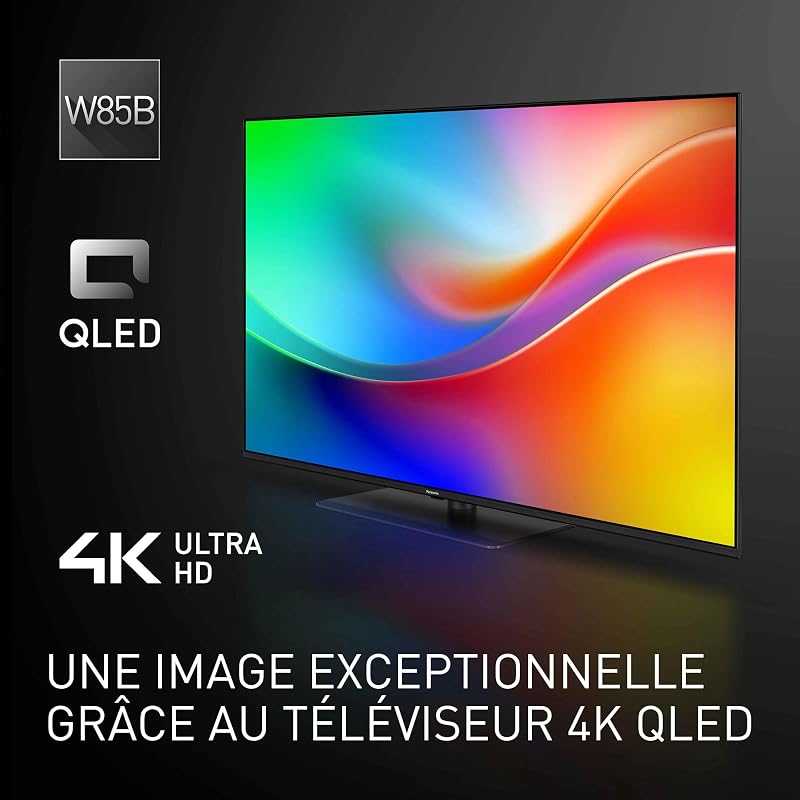 Premium TV-50W85BEZ, Série W85B, 50 Pouces, 4K Ultra HD QLED Smart TV, 2025, 120Hz, Fire TV, Dolby Vision & Atmos, Mode Game Extreme, Support Alexa, Apple, Bluetooth, Noir