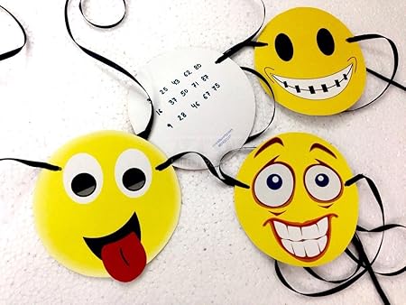 Smiley Mask Tambola Tickets