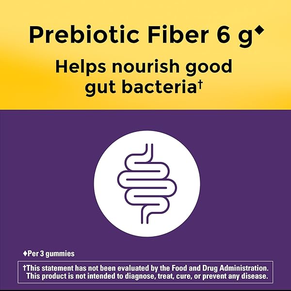 NATURE MADE PREBIOTIC FIBER GUMMIES FOR ADULTS AND KIDS, FIBER SUPPLEMENT FOR DIGESTIVE SYSTEM SUPPORT, 90 GUMMIES