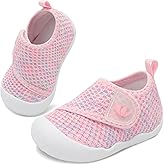 FEETCITY Baby First Walking Shoes Wide Baby Shoes Infant Sneakers Newborn Crib Shoe Barefoot Lightweight Slip On Shoe