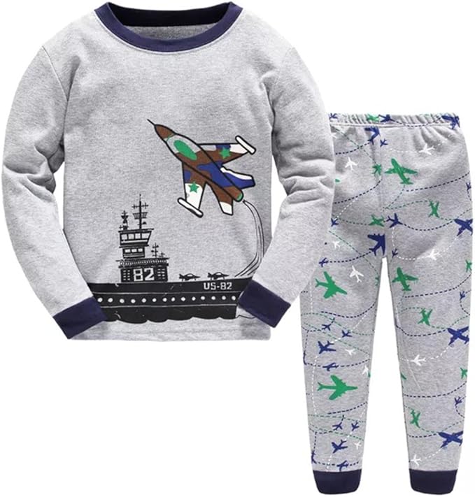 Toddler Boys Pajamas Long Sleeve Sleepwear Paj Set Kids
