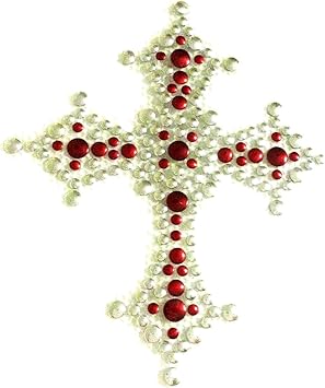 Ecusson Patch Strass Motif Adhesif Strass Thermocollant E Pour Vetement Croix En Strass Thermocollant 7 X 6 Cm Amazon Fr Auto Et Moto