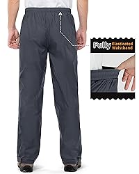 Outdoor Ventures Men's Rain Pants Waterproof Rain