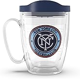 Tervis MLS New York City FC - Primary Logo Made in USA Double Walled Insulated Tumbler Travel Cup Keeps Drinks Cold & Hot, 16oz Mug, Classic