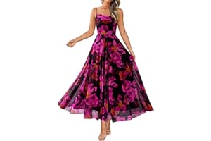 BTFBM Women Summer Floral Maxi Dresses Elegant Spaghetti Strap Dress Printed Party Dress Beach Long Dresses
