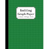 Knitting Graph Paper: Design your Projects & Patterns with this 4:5 Ratio Chart Notebook Journal | Gifts for Knitters | Green