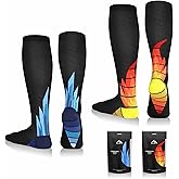 NEWZILL Medical Compression Socks for Women & Men, 20-30 mmHg Knee-High Support for Circulation, All-Day Comfort for Work Travel Running Cycling and Fitness