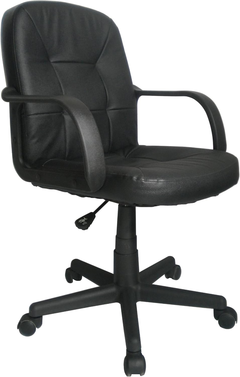 Eliza Tinsley Medium Back Leather Faced Armchair, Black
