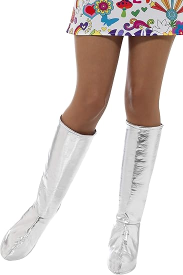 white gogo boot covers