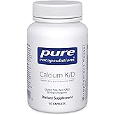 Pure Encapsulations Calcium K/D | Supplement for Bone Strength, Immune System, Colon, and Cardiovascular Health* | 60 Capsules