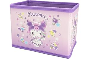 XIANGHONGYIAN Daina Kuromi Collapsible Storage Bin, Cute Storage Box Foldable Baskets Kawaii Office Desk Organizer Cute Room Decor