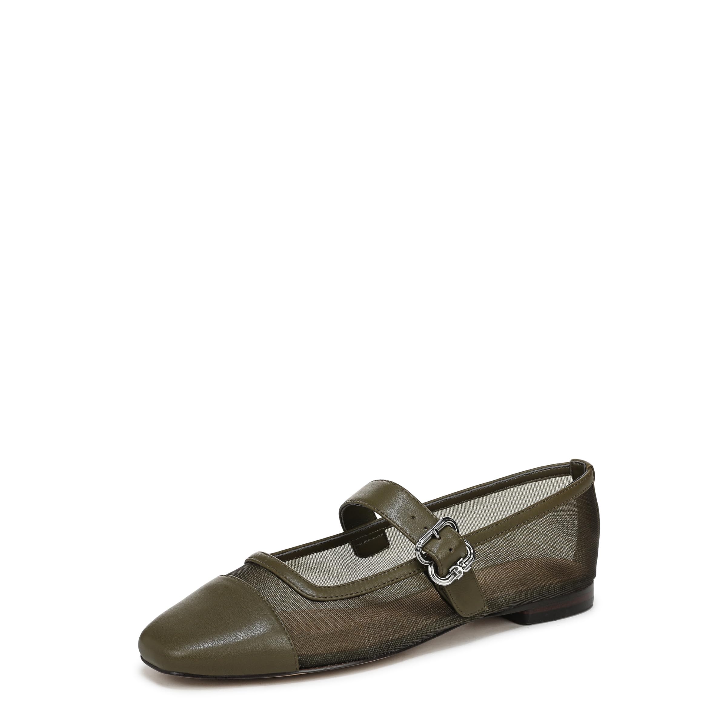 Sam Edelman Women’s Miranda Mary Jane Flat, Olive Branch, 7.5