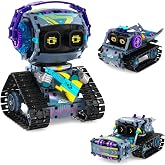 AoreSpty Robot Building Kit, 3-in-1 Models, 519 Pieces, App and RC | Build a robot, bulldozer or truck from 519 pieces, then use app or remote control for hands-on model play.