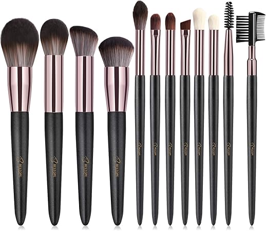 Amazon Bestope メイクブラシ 12本セット 高級繊維毛 化粧ブラシ 化粧筆 初心者 Bestope メイクアップブラシ 通販